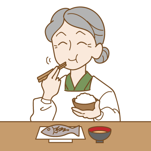 ご飯はよく噛んで食べましょう！